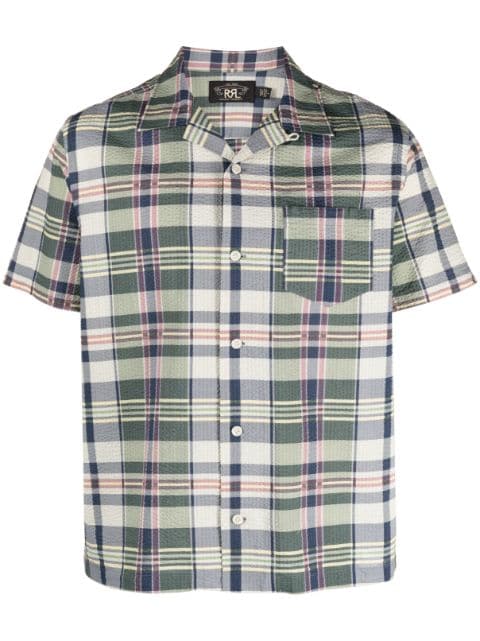 Ralph Lauren RRL plaid-pattern seersucker shirt