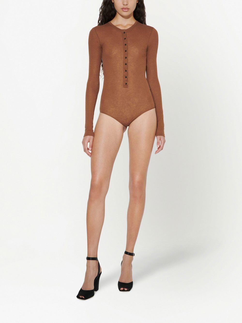 Victoria Beckham Button-down body - Bruin