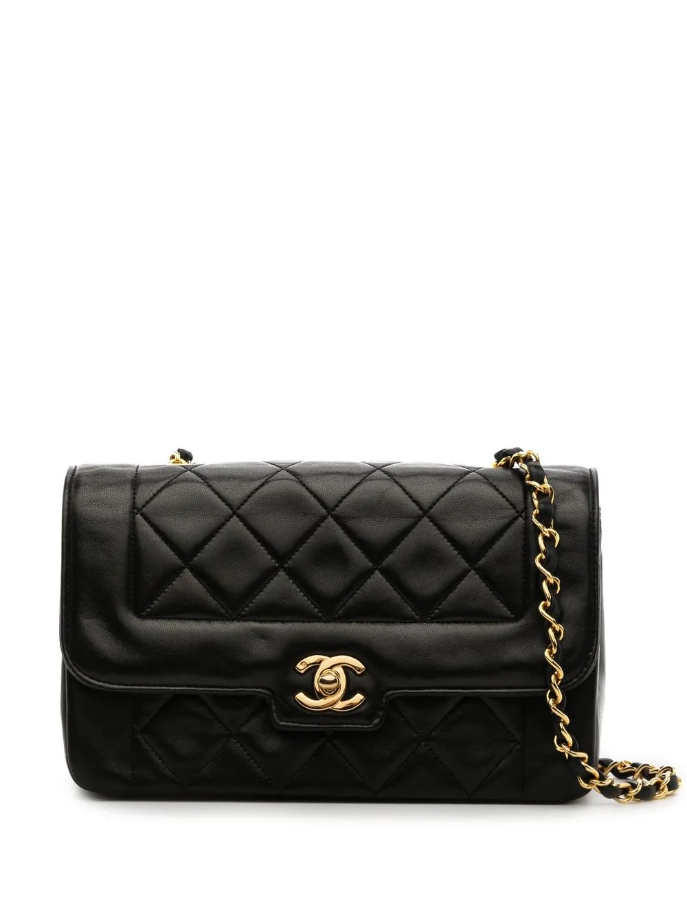 

CHANEL Pre-Owned bolsa de hombro Diana pequeña 1990 - Negro