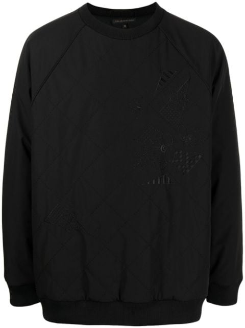 SHIATZY CHEN quilted embroidered-motif sweatshirt