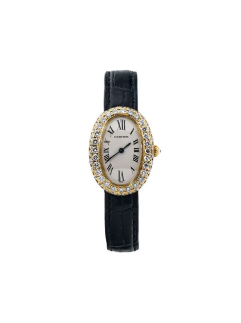 Cartier 1954 pre-owned Baignoire Joaillerie 23mm 