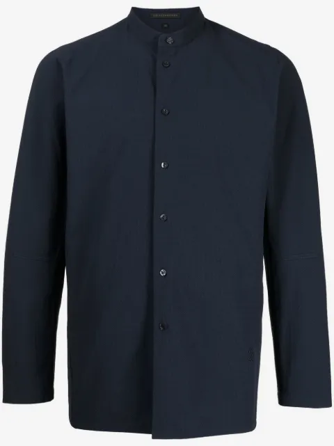 SHIATZY CHEN collarless long-sleeved shirt