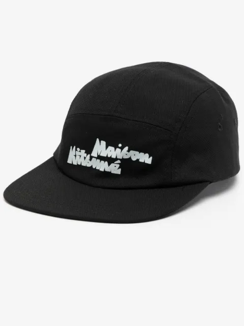Maison Kitsuné gorra con logo estampado