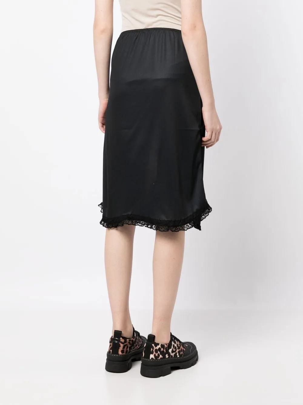 Oly fox print midi skirt