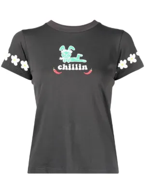 NATASHA ZINKO 売れ筋商品|||ナターシャジンコ Tシャツ トップス レディース T-shirts Grey ナターシャ・ジンコ(NATASHA ZINKO )レディース/ Tシャツ