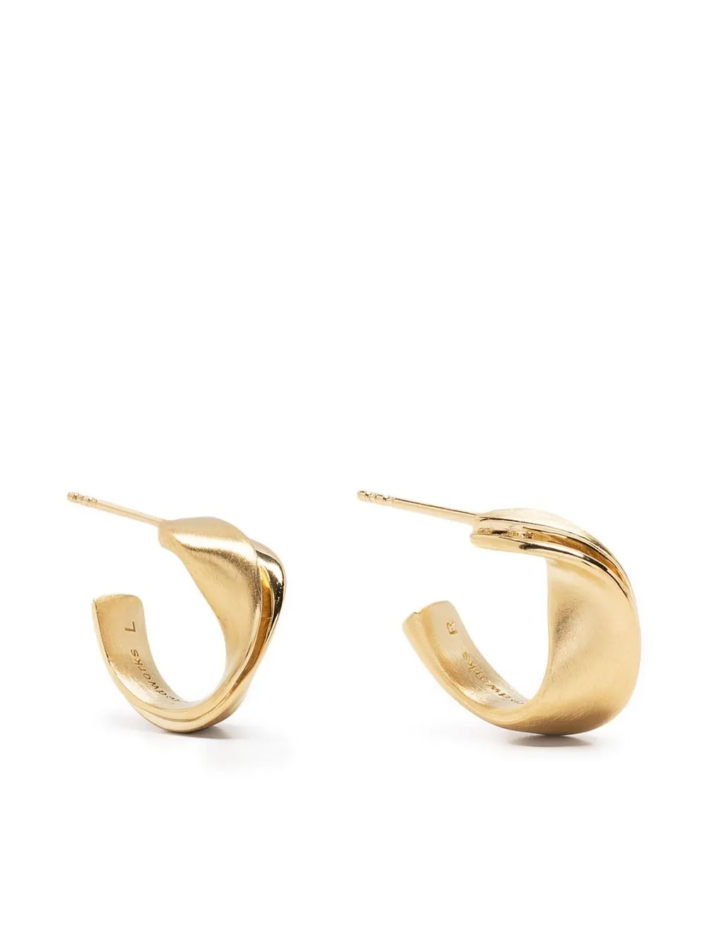 

Completedworks 14kt gold-plated hoops