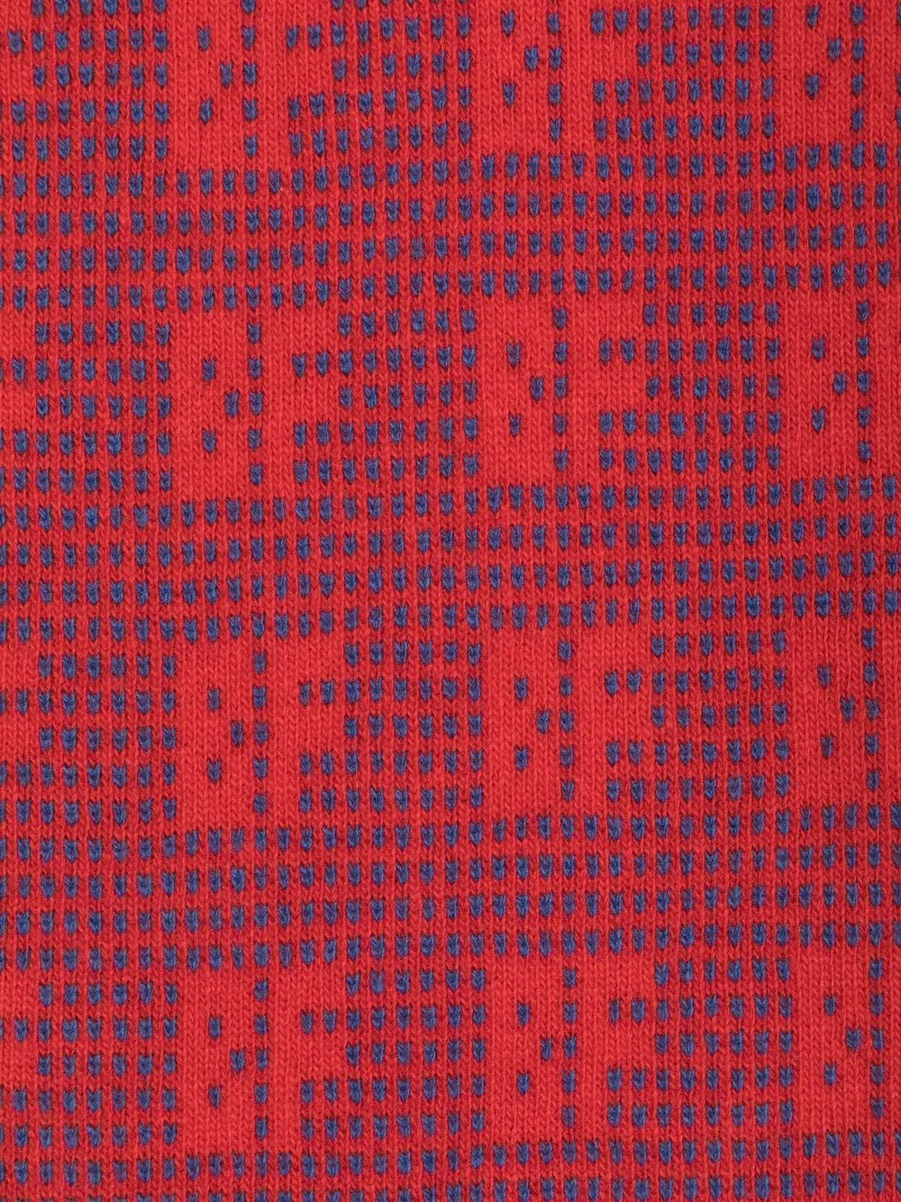 By Far Jacquard Grid Scarf In Blue