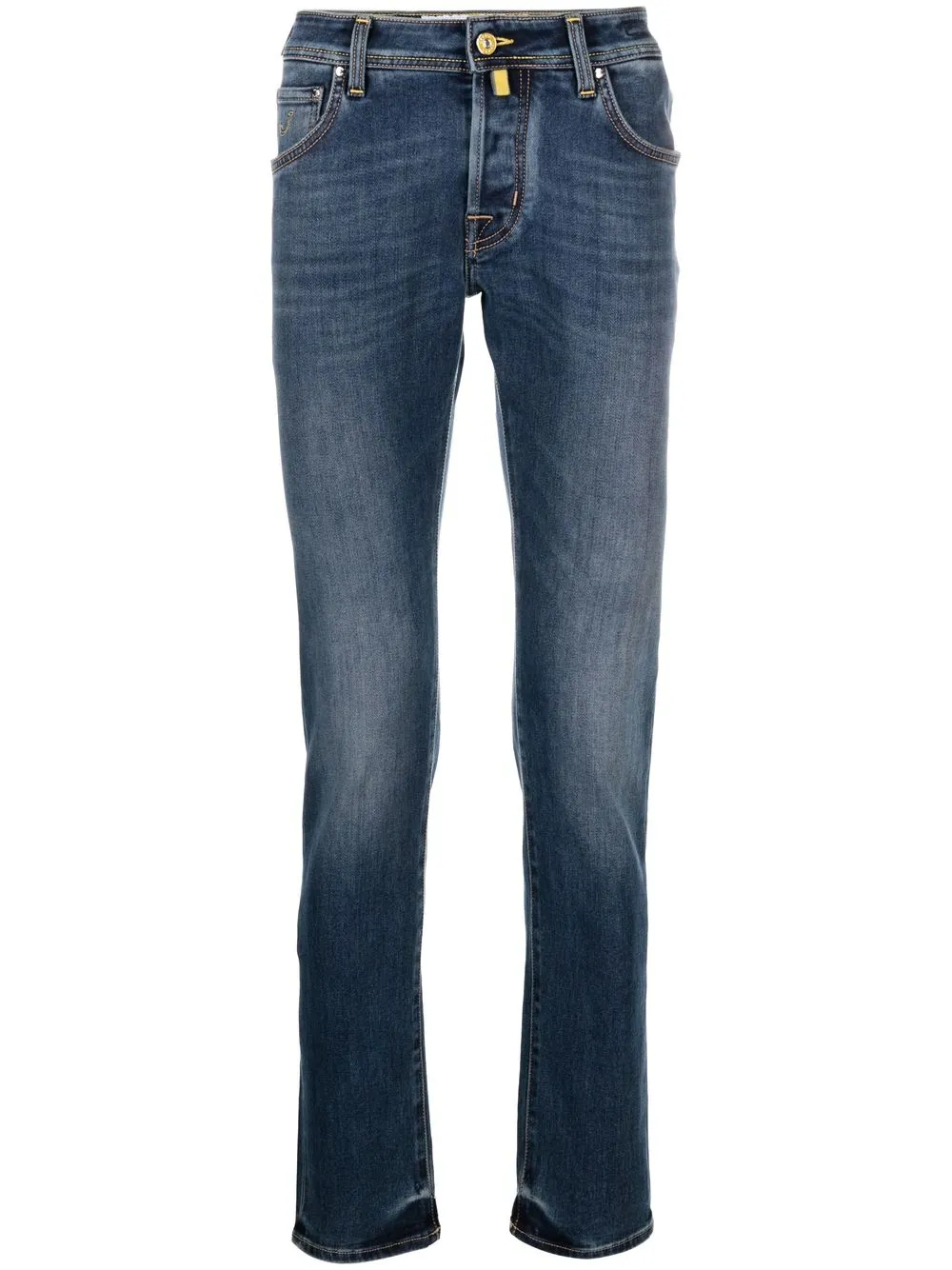 

Jacob Cohën jeans slim con parche del logo - Azul