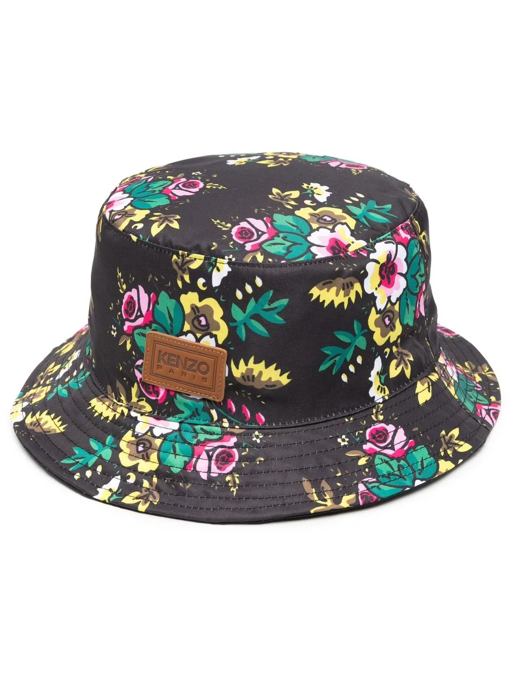 

Kenzo gorro de pescador con estampado floral - Negro