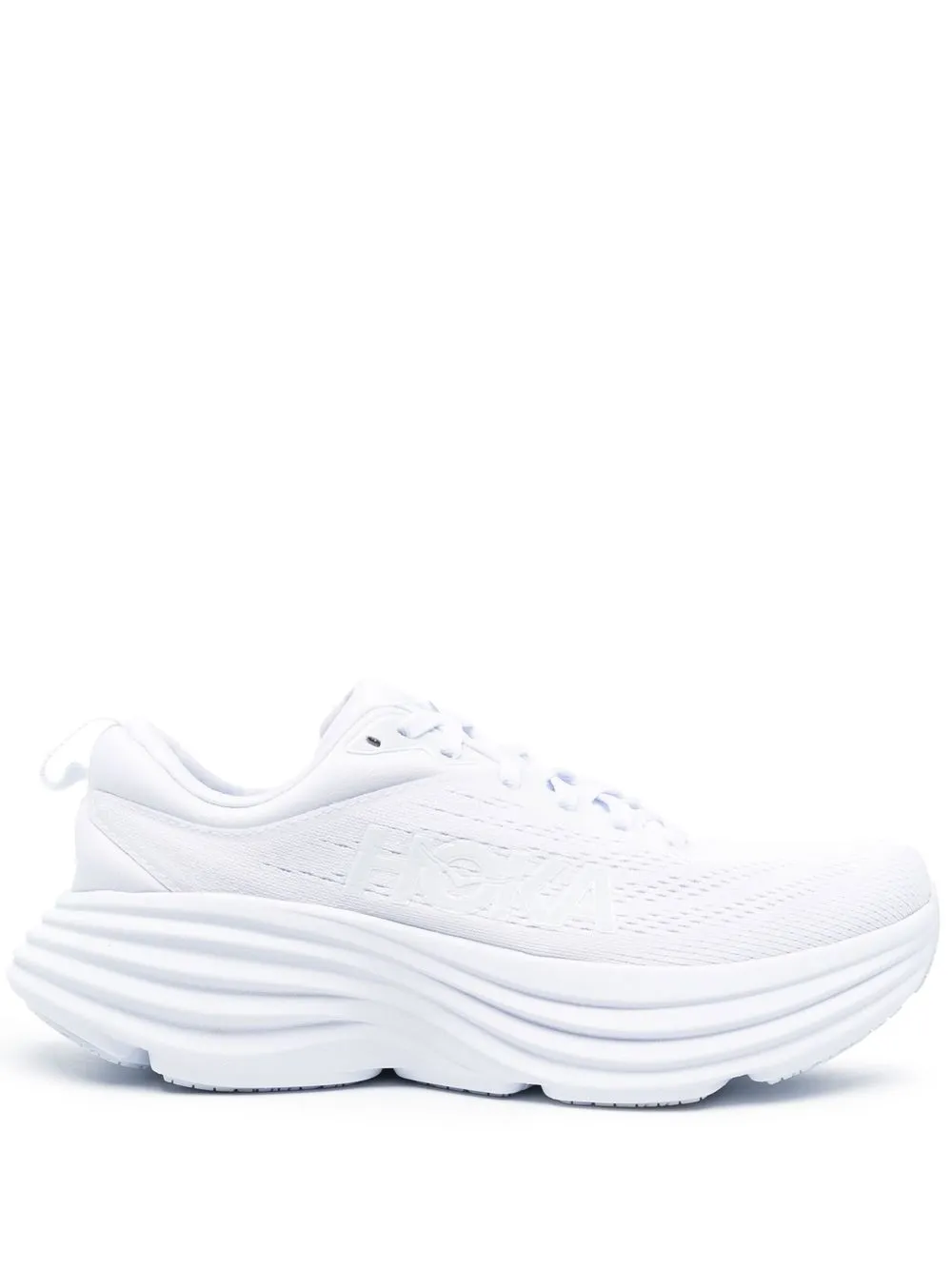 

Hoka One One logo-print chunky-sole sneakers - White