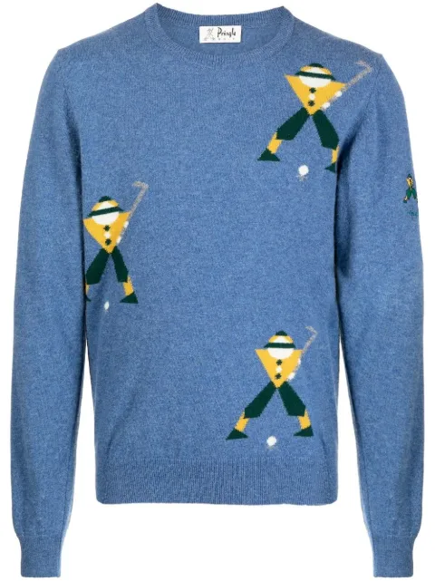 Pringle of Scotland George Golf intarsia-knit jumper