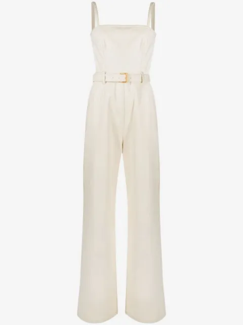 Prada belted-waist sleeveless jumpsuit