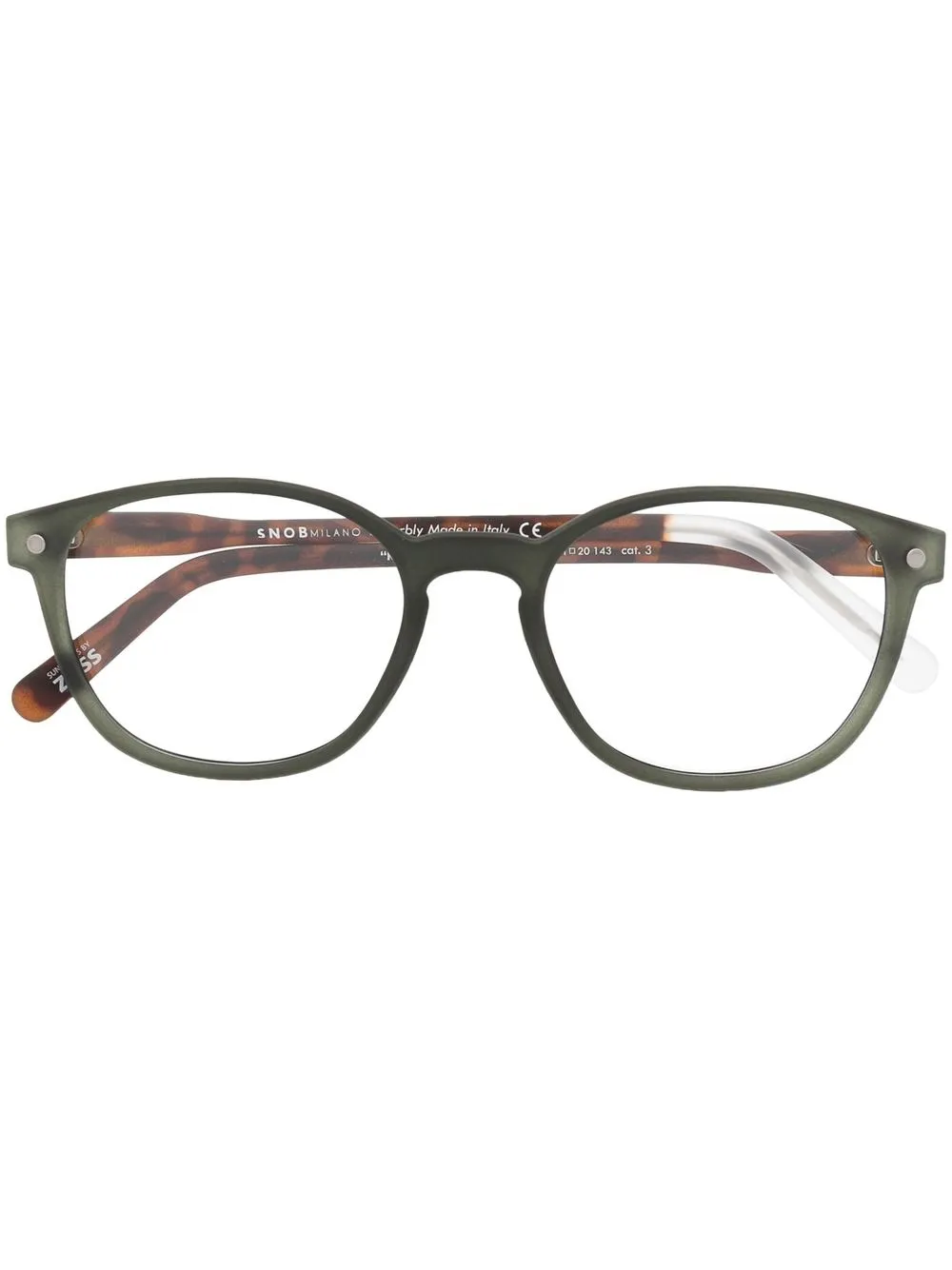 

Snob Radetzky round-frame glasses - Green