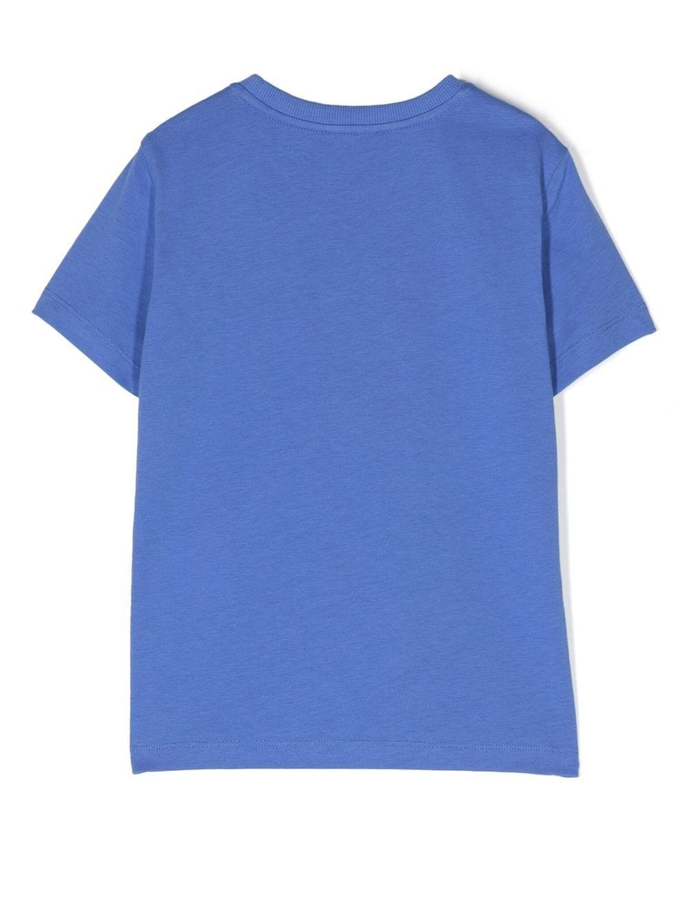 Moschino Kids T-shirt met logoprint - Blauw