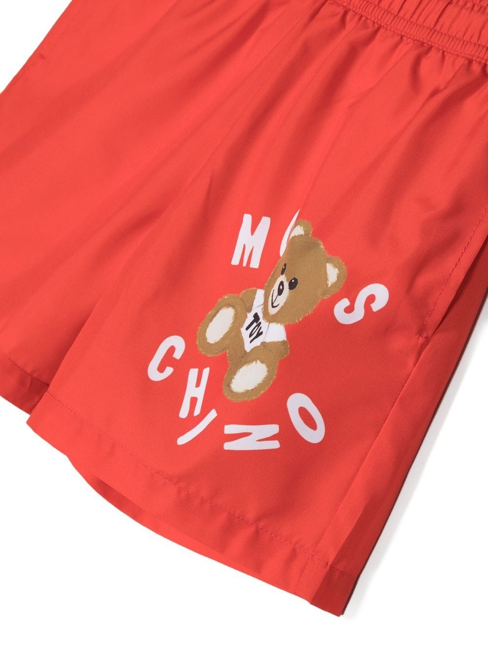 Shop Moschino Logo-print Swim Shorts In Red