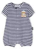 Moschino Kids stripe-print cotton shorties - Blue