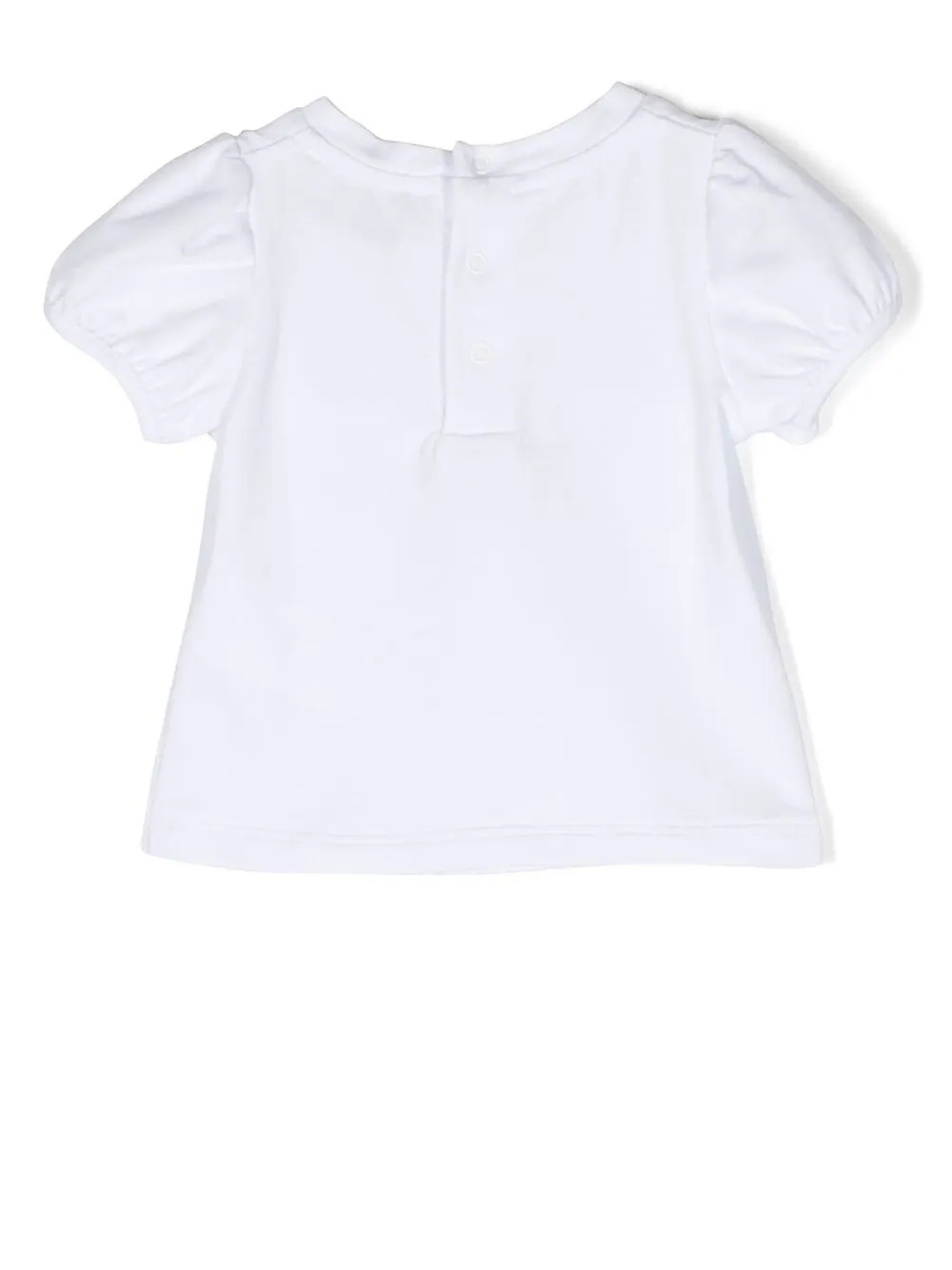Moschino Kids Katoenen T-shirt - Wit