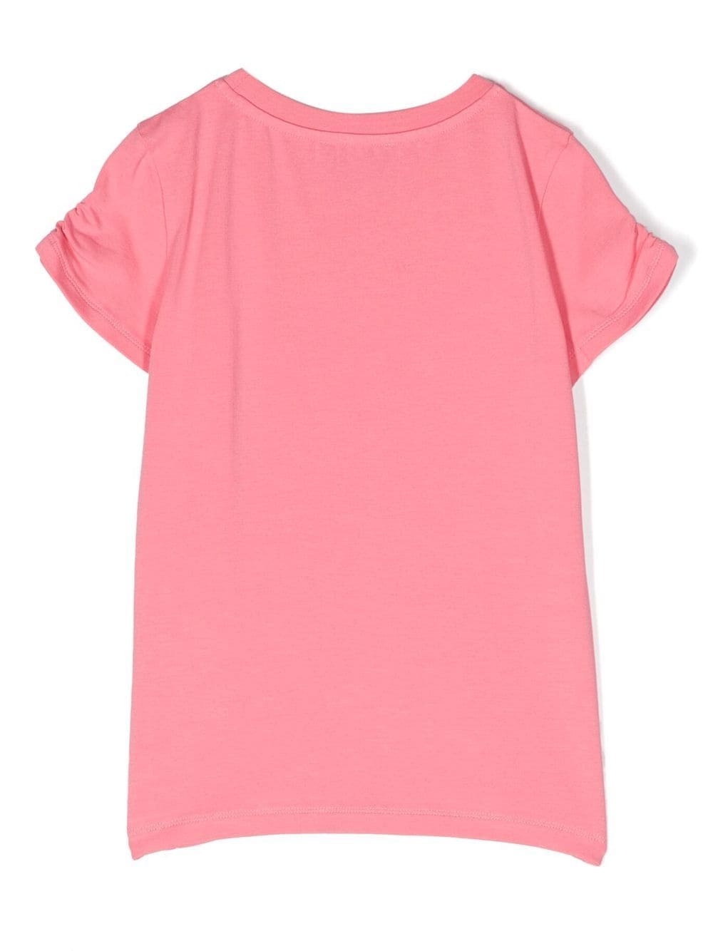 Moschino Kids Katoenen T-shirt - Roze