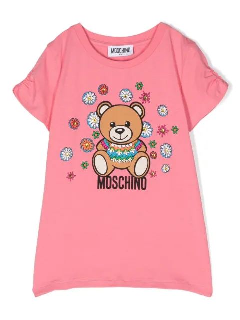 Moschino Kids t-shirt à logo Teddy Bear 