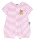 Moschino Kids stripe-print cotton shorties - Pink