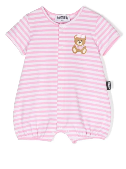 Moschino Kids stripe-print cotton shorties 
