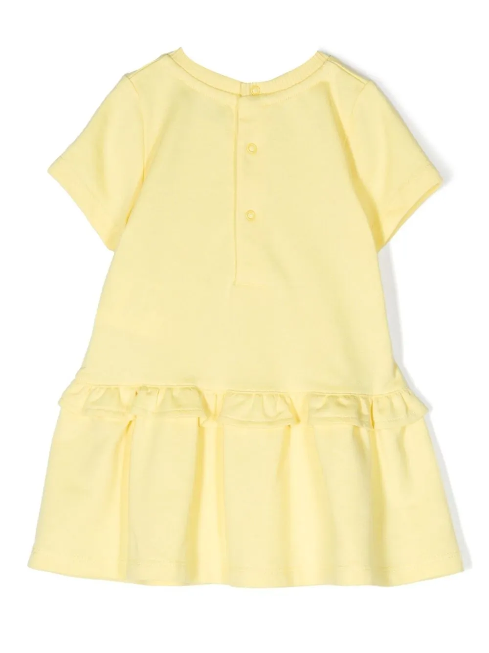Moschino Kids Jurk met teddybeerprint - Geel