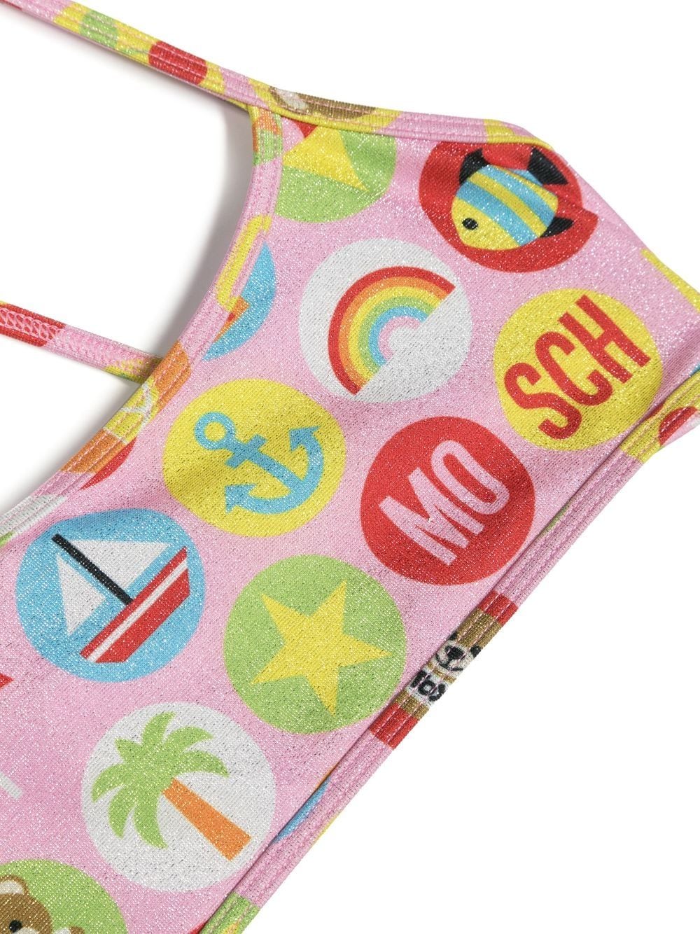 Image 2 of Moschino Kids logo-print bikini set