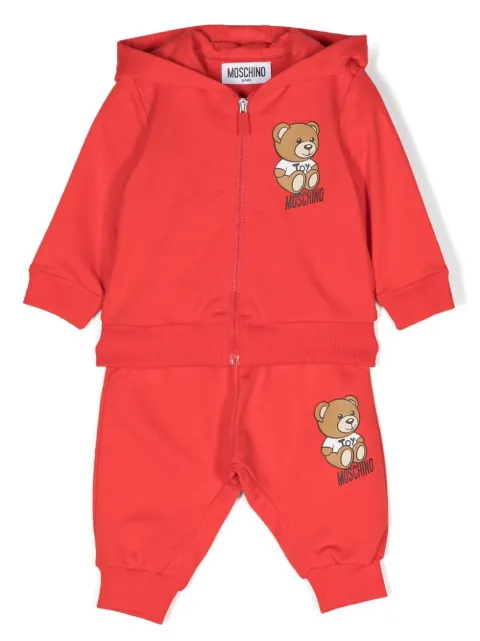 Moschino Kids Teddy Bear cotton tracksuit set 