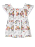 Moschino Kids Teddy Bear cotton dress - White