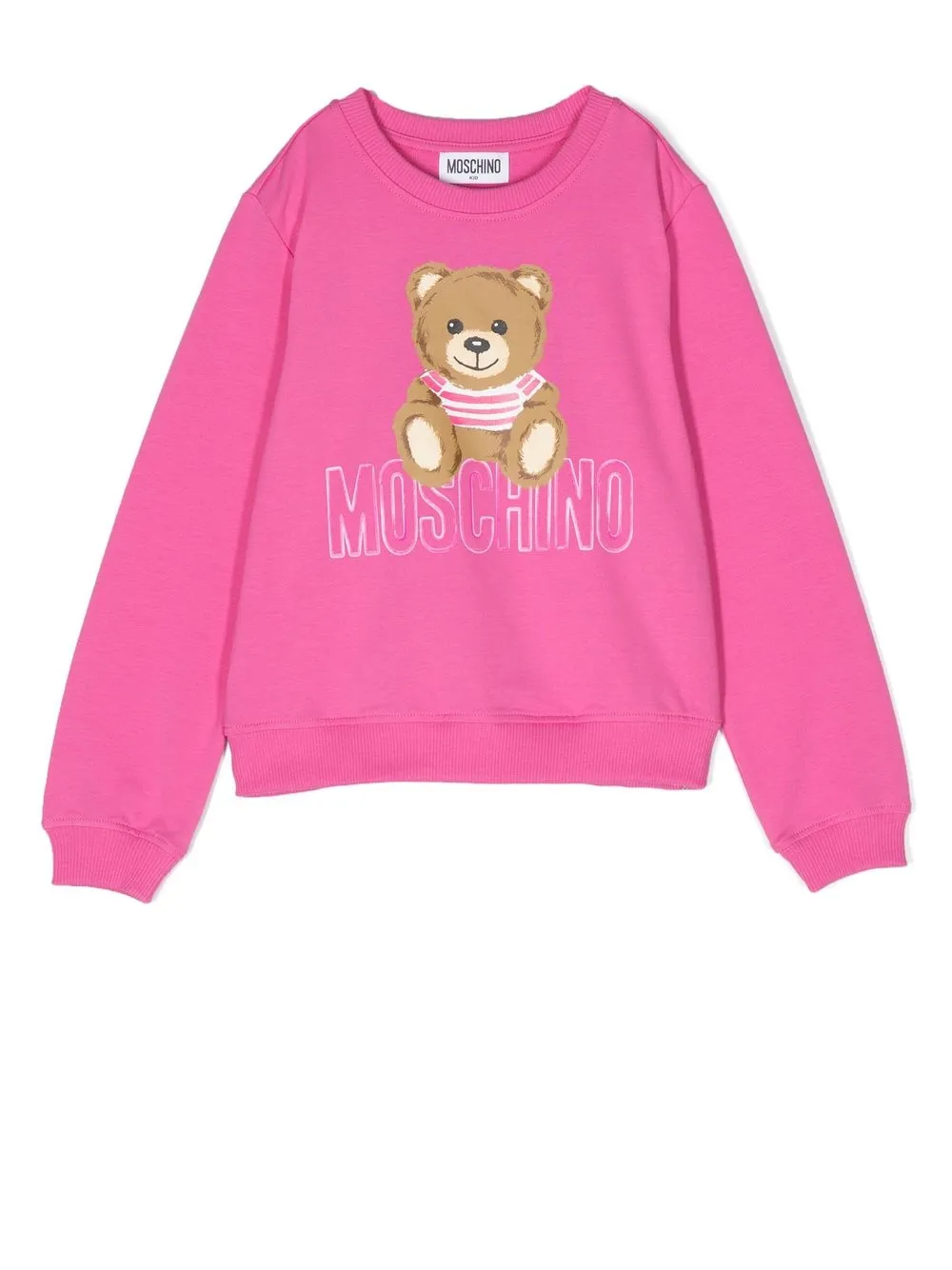 

Moschino Kids sudadera con motivo Teddy Bear - Rosado