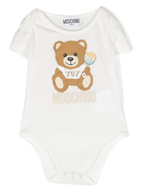 Moschino Kids teddy short-sleeve babygrows