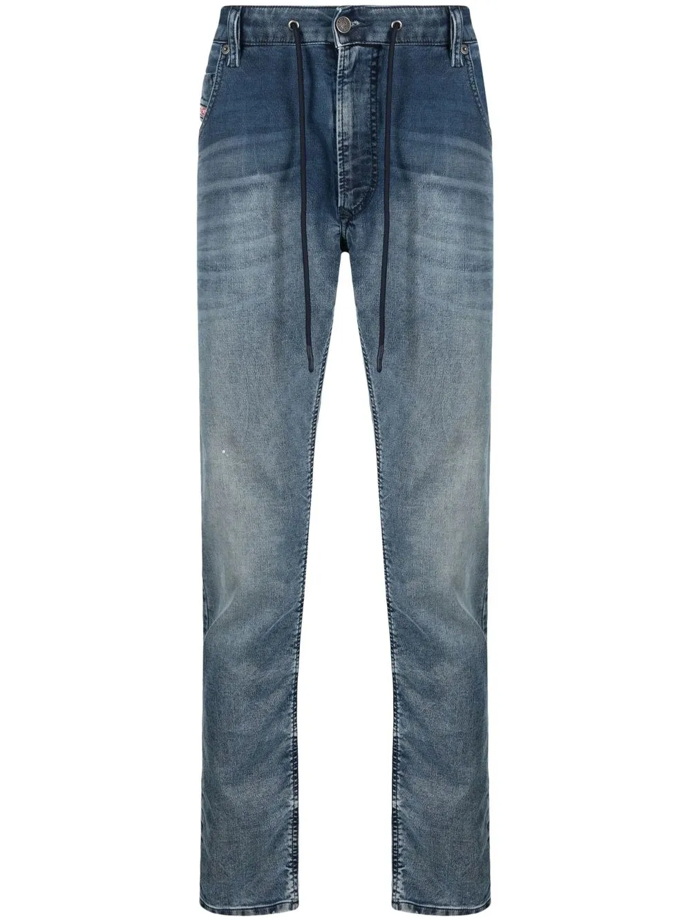 

Diesel drawstring washed jeans - Blue
