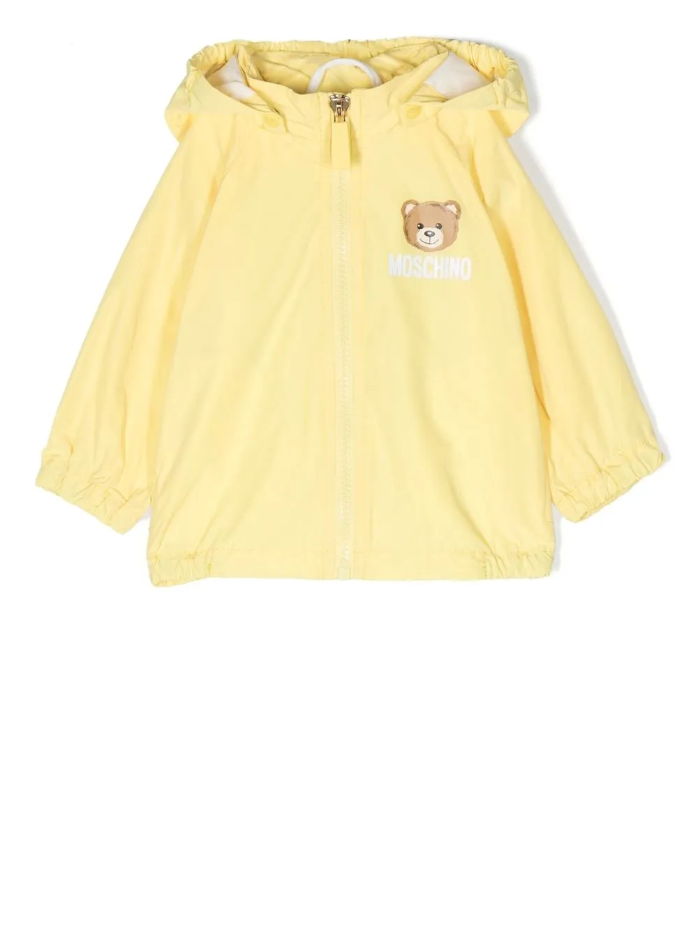 

Moschino Kids Teddy Bear zip-up hoodie - Yellow