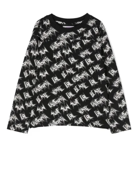ERL text-print long-sleeved T-shirt