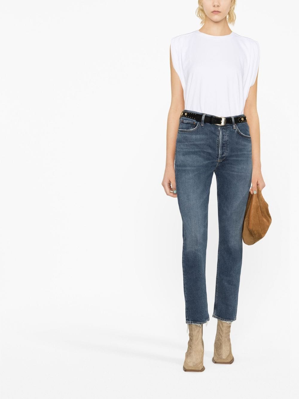 Image 2 of AGOLDE high-waisted slim-fit jeans