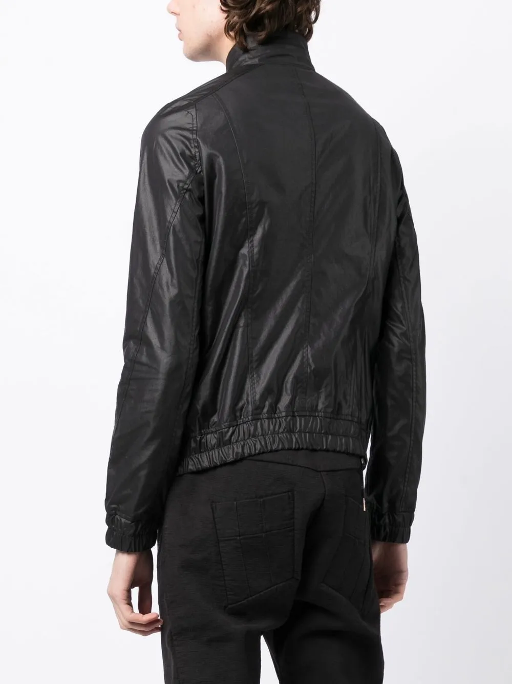 Shop Julius Zip-pockets Bomber Jacket In Black