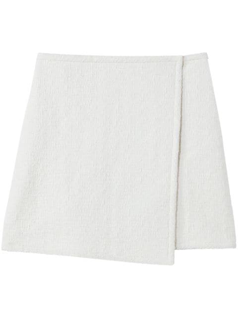 Proenza Schouler White Label tweed wrap miniskirt