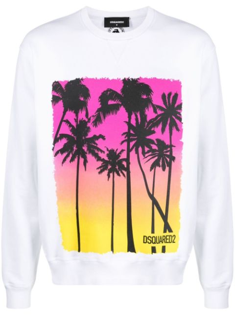 DSQUARED2 graphic-print long-sleeve sweatshirt Men