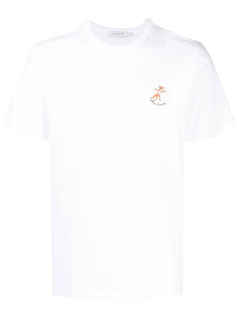 

Maison Kitsuné logo-patch cotton T-shirt - White