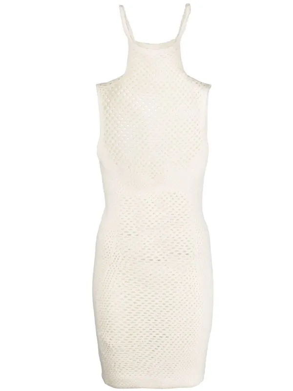 Isa Boulder Map Crochet Minidress | White | FARFETCH