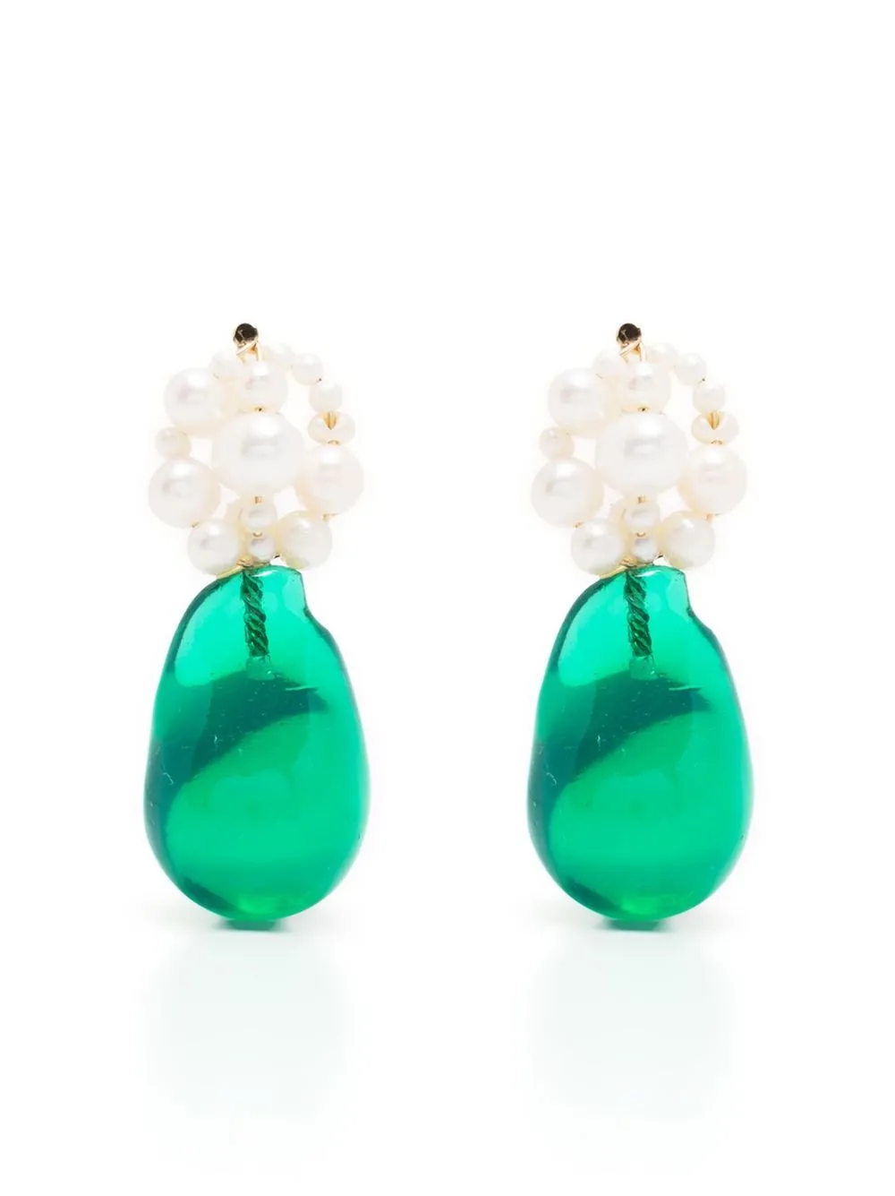 

Completedworks Tra-La-La drop earrings - White