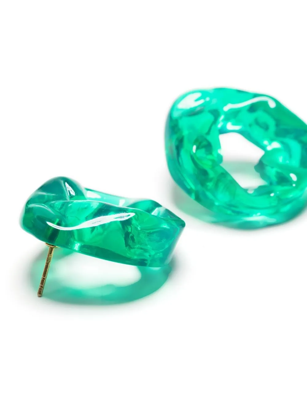  Completedworks Scrunch Stud Earrings - Green 