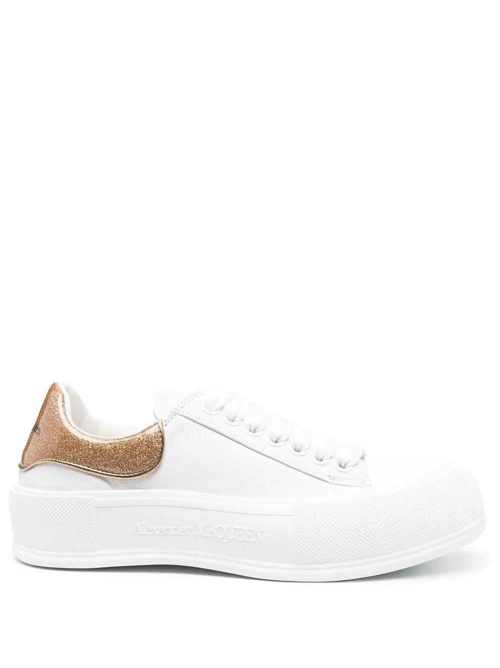 

Alexander McQueen glitter-detail low-top sneakers - Brown