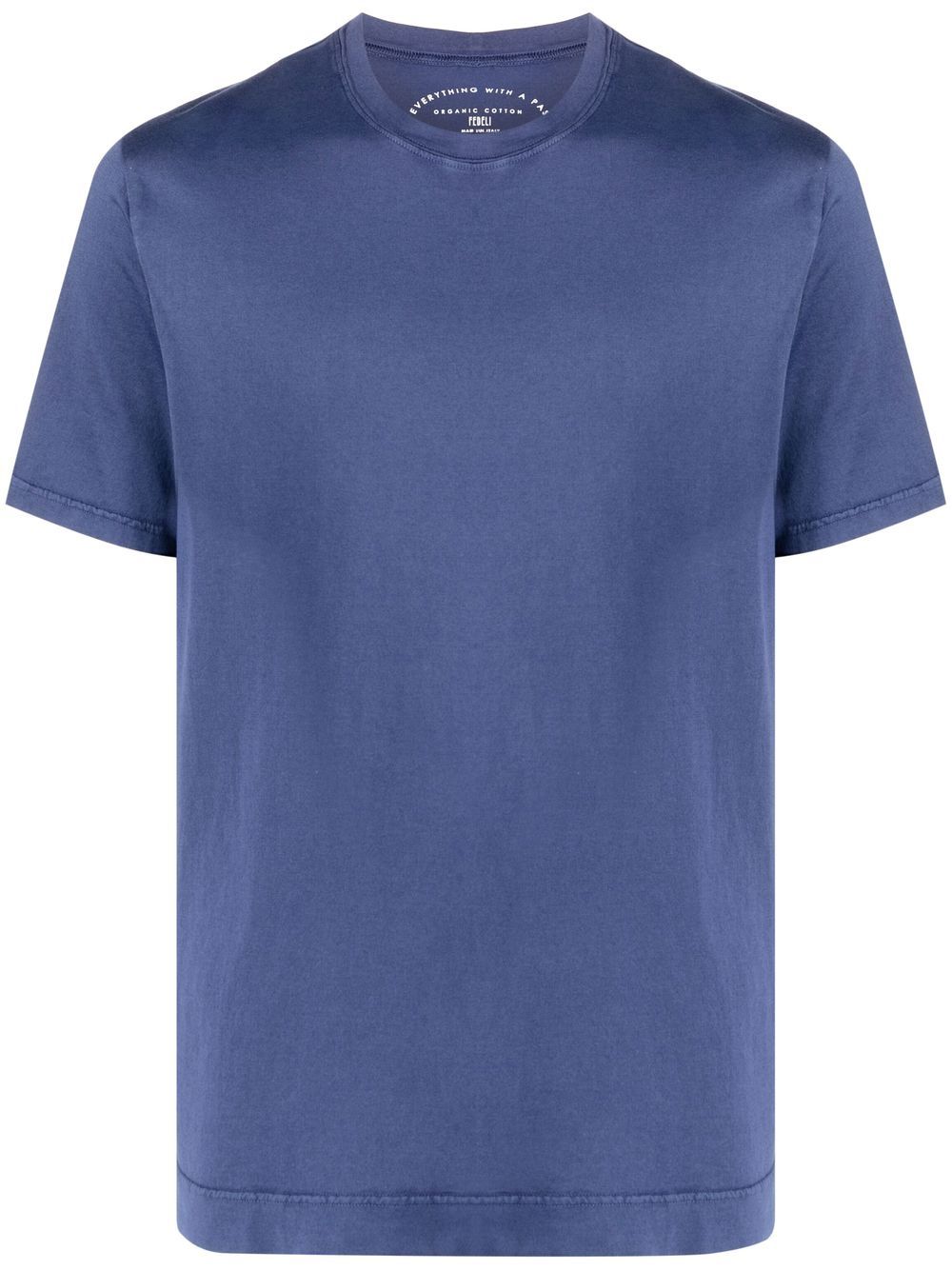 

Fedeli crew-neck cotton T-shirt - Blue