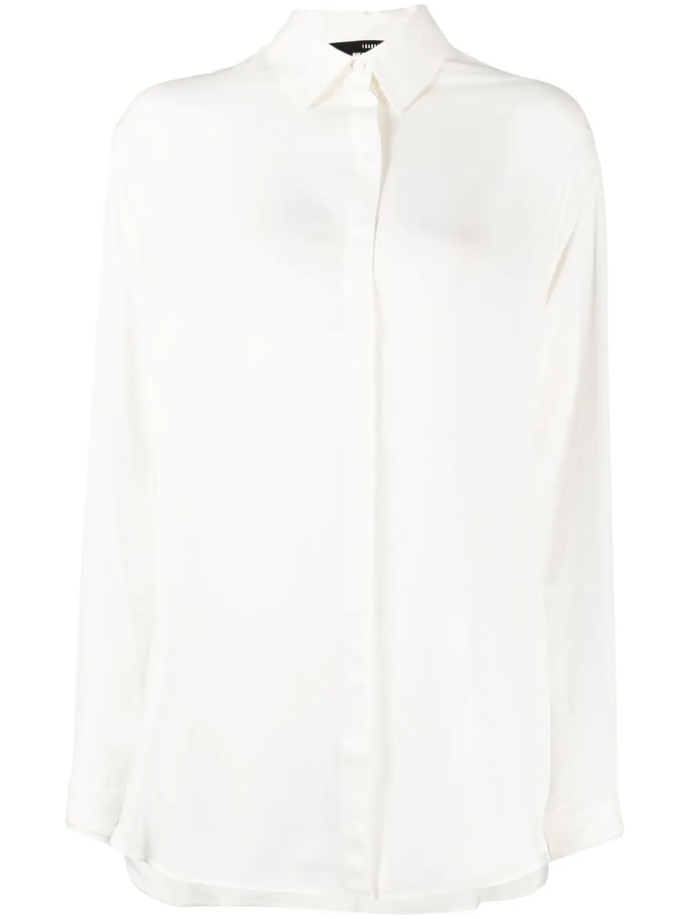 

Isabel Benenato embroidered-motif silk blouse - White