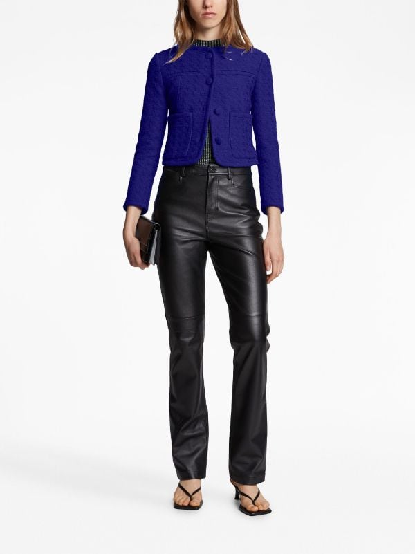 Proenza Schouler White Label round neck Tweed Cropped Jacket