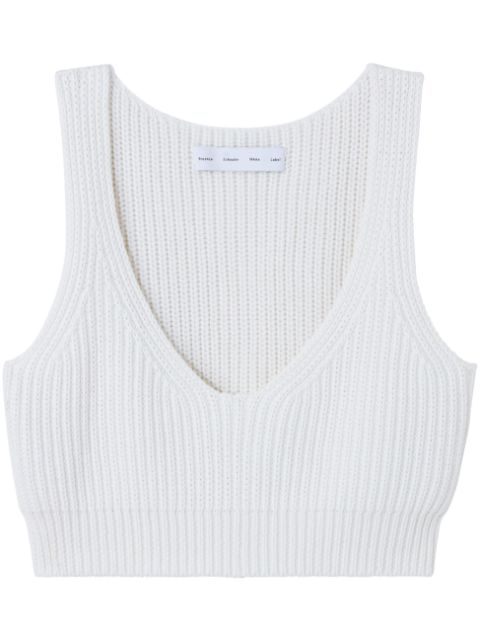 Proenza Schouler White Label top tejido de canalé