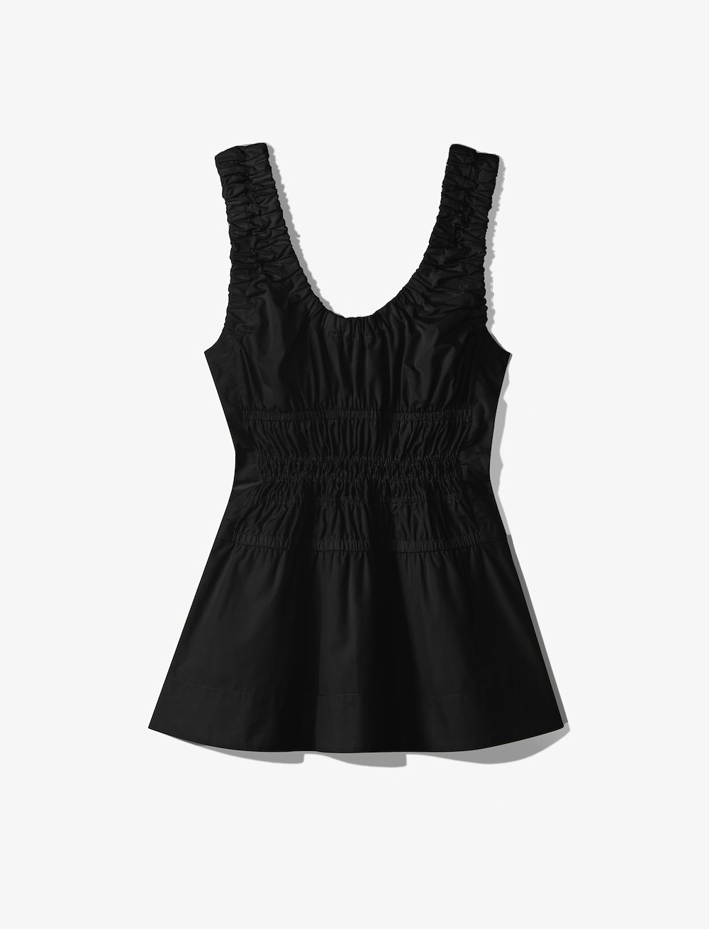 Poplin Gathered Tank Top