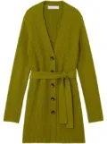 Proenza Schouler White Label ribbed-knit belted cardigan - Green