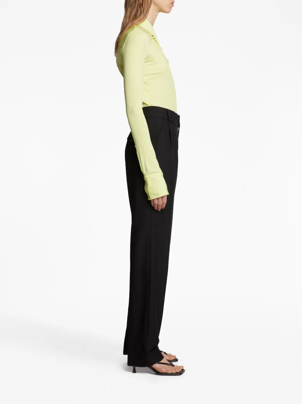 Proenza Schouler White Label pleat-detail tailored trousers Women